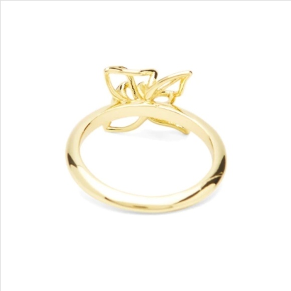 💕TED BAKER LONDON💕 Rose Gold Mini Crystal Breeze Ring M/L NWT - Picture 3 of 8